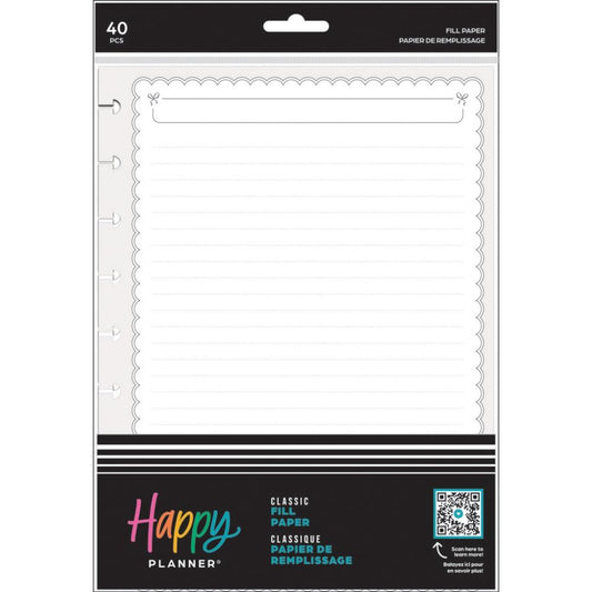 Dotted Lined Classic Filler Paper - Sweet & Simple