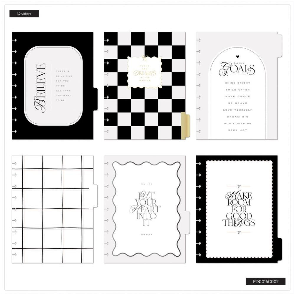 Undated Sweet & Simple Customisable Planner – Classic Dashboard Layout – 12 Months