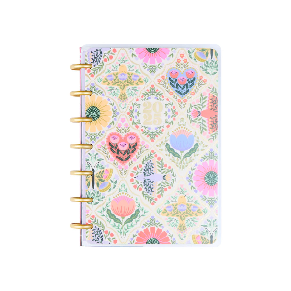 2025 Folk & Flora Happy Planner – Mini Horizontal Layout – 12 Months