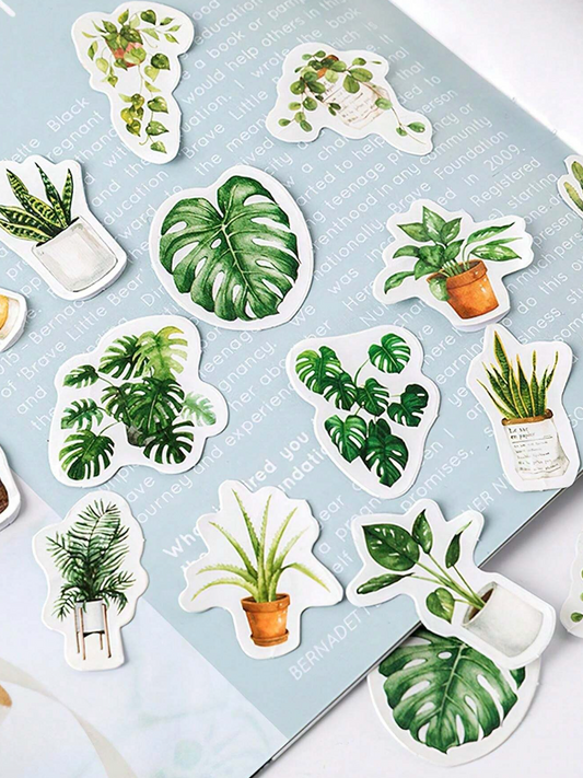 Mini Die-Cut Plant Stickers