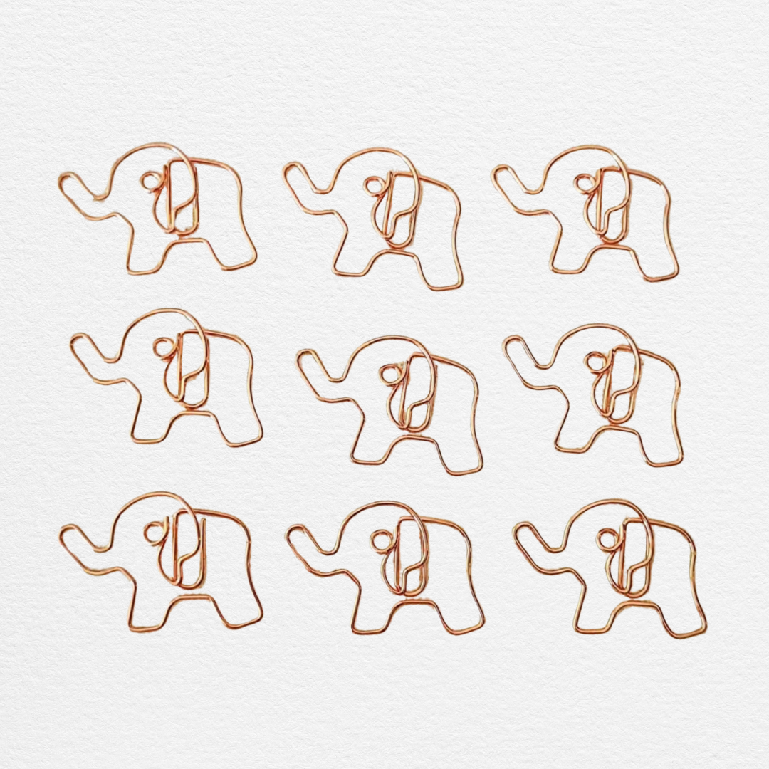 Elephant Paper Clips