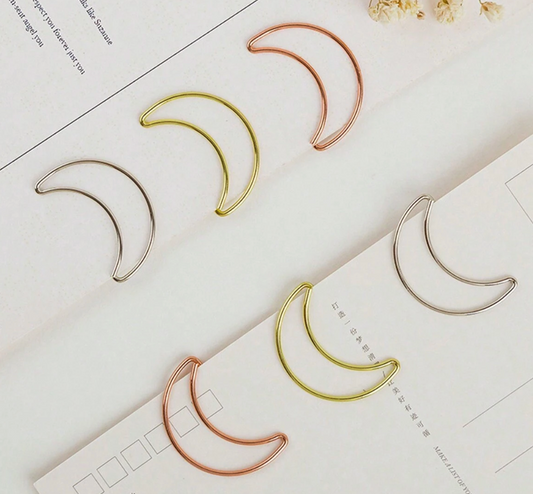 Moon Paper Clips