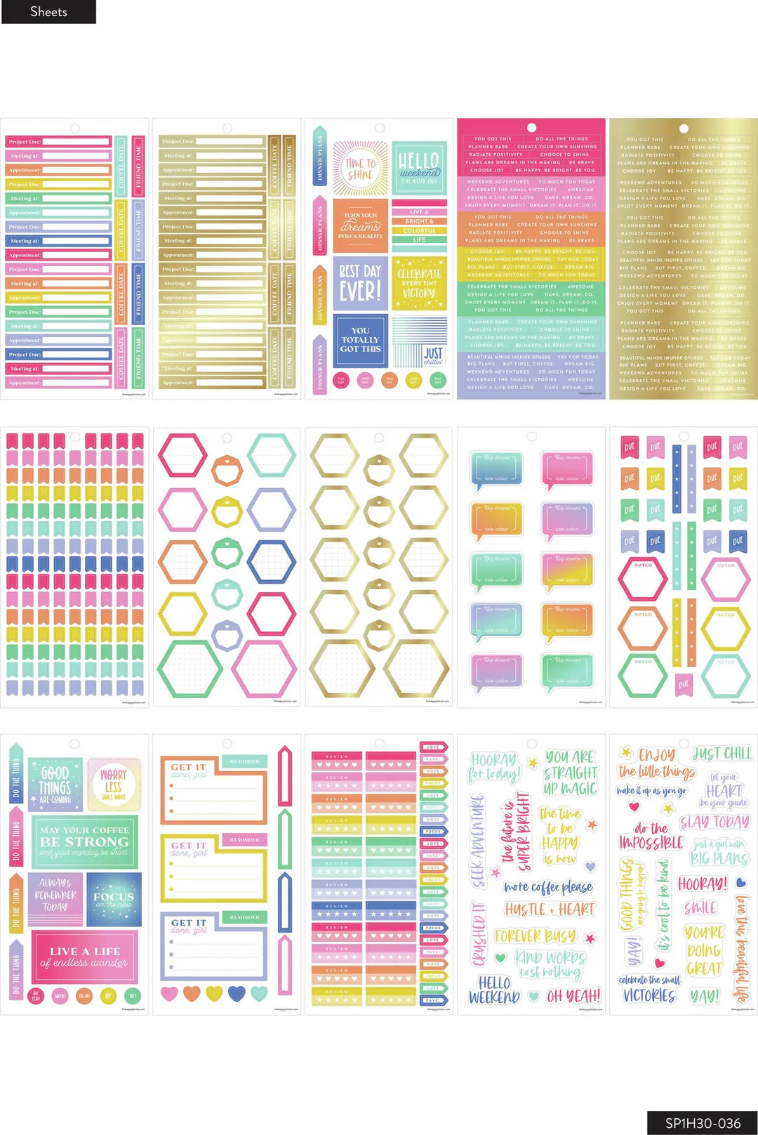 Value Pack Stickers - Brights - Skinny Classic