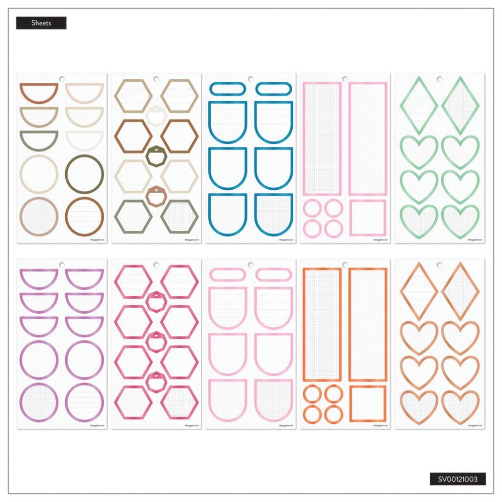 Value Pack Stickers - Bright Colourful Boxes - BIG