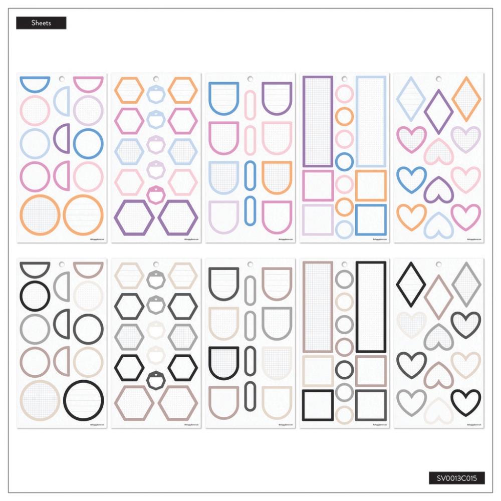 Value Pack Stickers - Bright Colourful Boxes